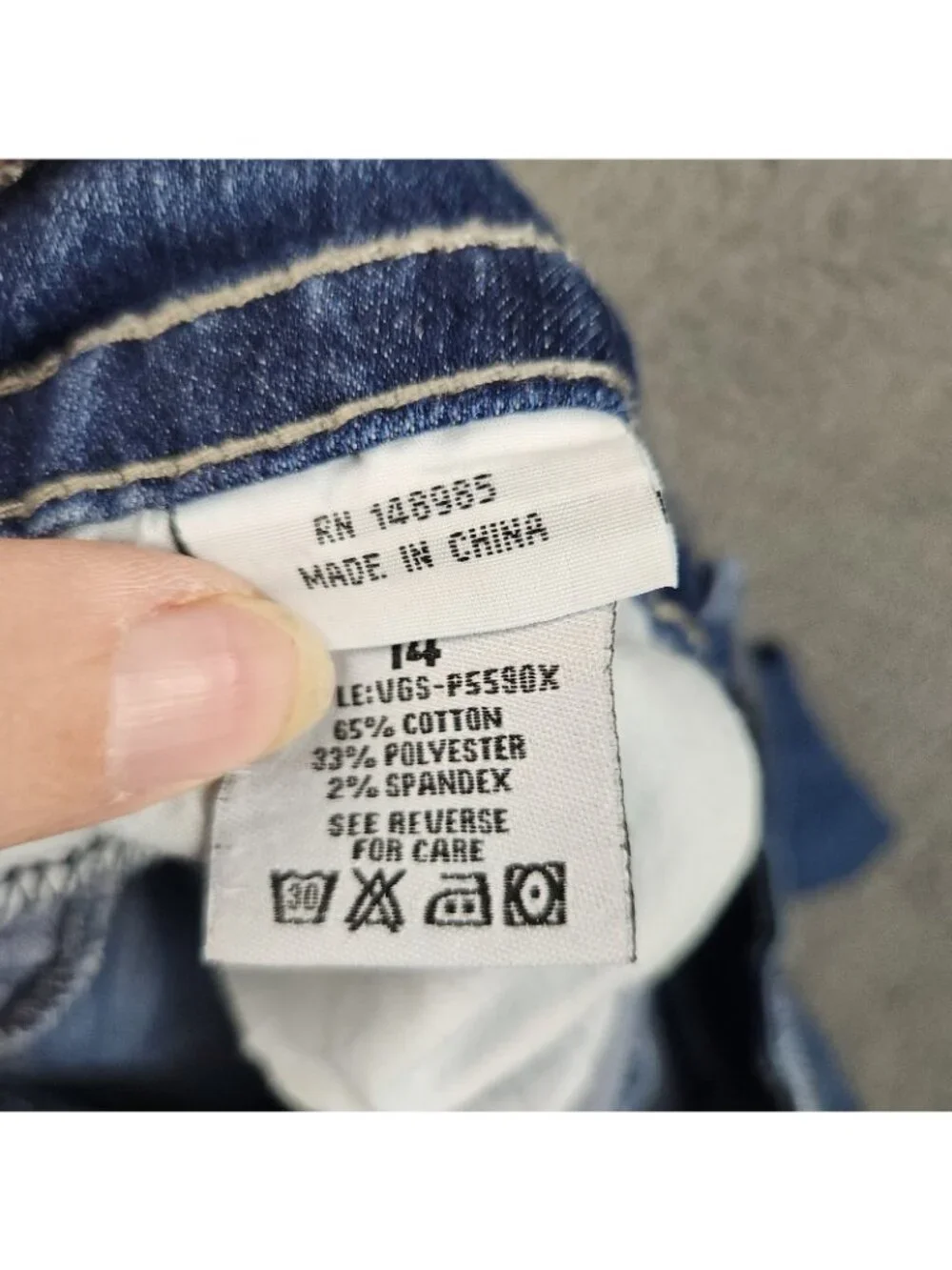 Vigoss VGS Jeans Women's 14 Skinny Ankle Jeans Embroidered Embellished Stretch - Picture 10 of 12